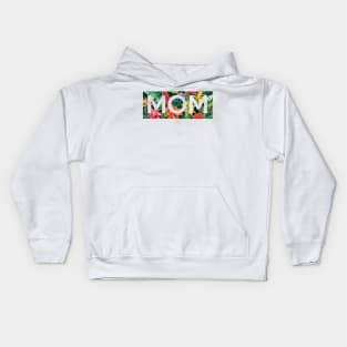 Tropical Mom, Mothers Day Gift, Floral Pattern Kids Hoodie